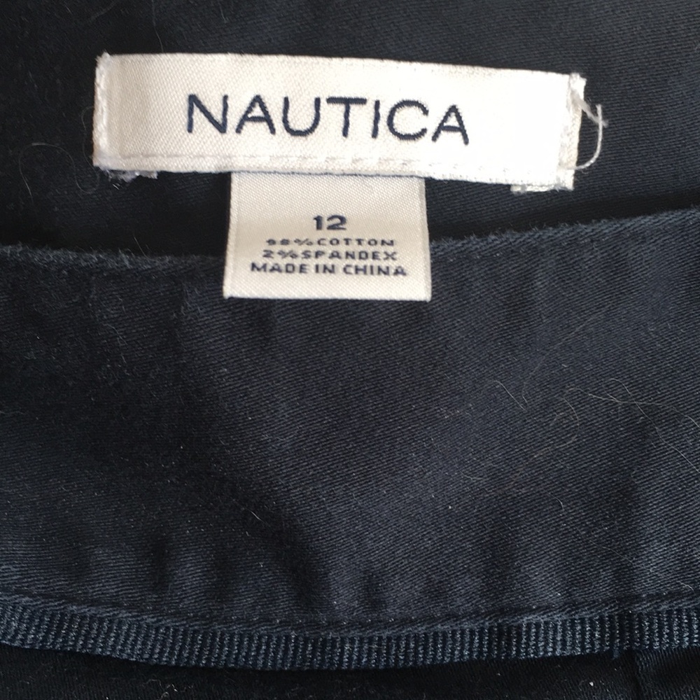 Nautica navy  ankle pant length straight leg